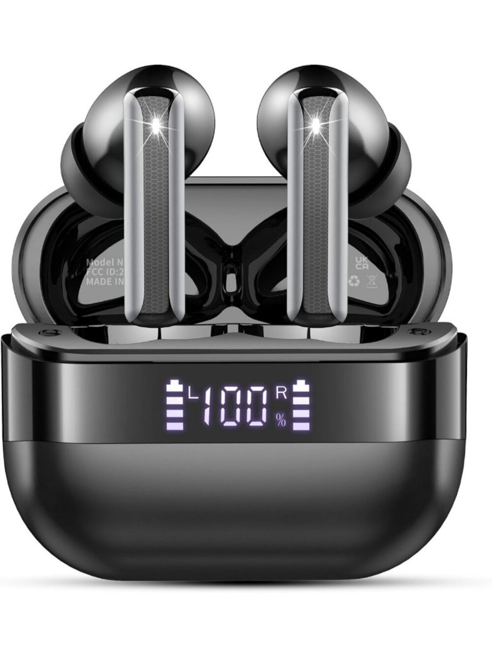Bluetooth Wireless Earbuds with Noise Cancelling, 48H Playtime, Waterproof